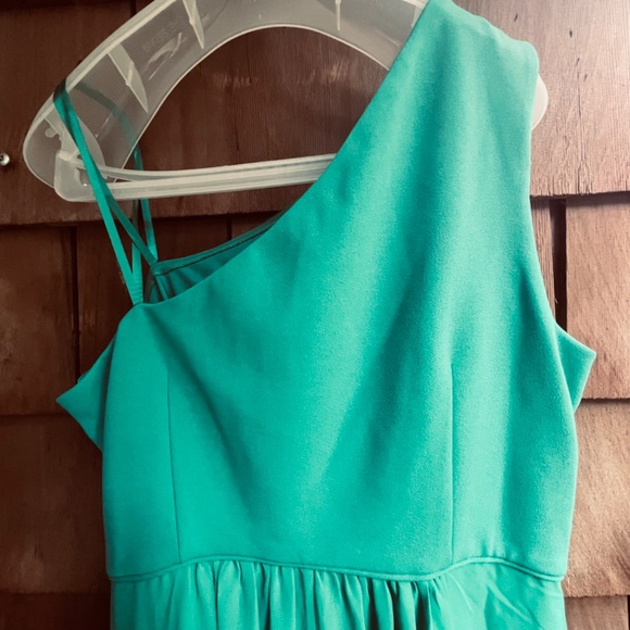 Adrianna Papell Women's One Shoulder Chiffon Gown Special Occasion Dress Size 14 - Picture 14 of 16